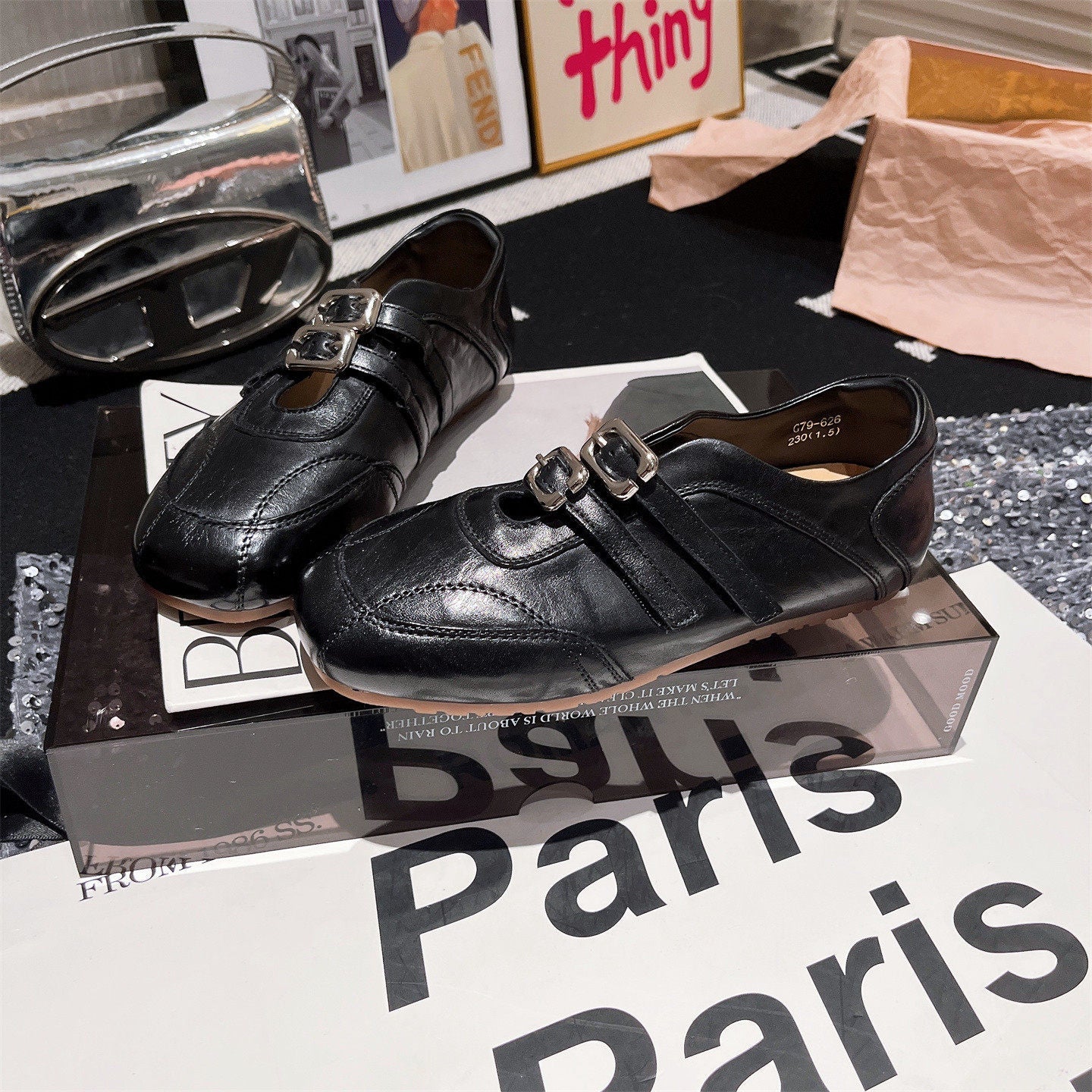 Damen modische und schicke Schnürschuhe mit Glanzdetails R&B
