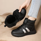 Damen Hohe und isolierte Winterstiefel mit rutschfester Sohle