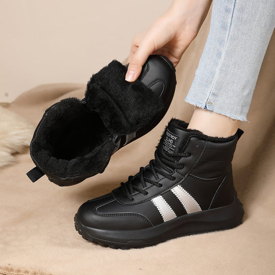 Damen Hohe und isolierte Winterstiefel mit rutschfester Sohle R&B