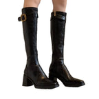 Damen Hochwertige Stiefel mit modernem Knöchelriemen von R&B