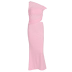 Damen Elegantes Wickelkleid mit asymmetrischem Design und Raffung R&B