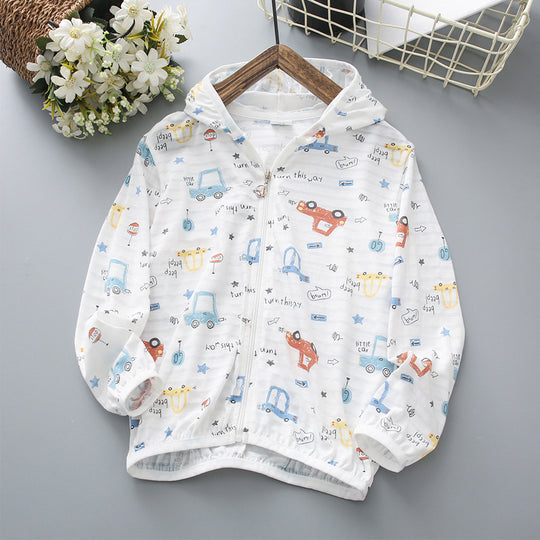 Unisex nan leichte atmungsaktive Kinder Dinosaurier Druck Kapuzenjacke mit Reißverschluss vorne R&B