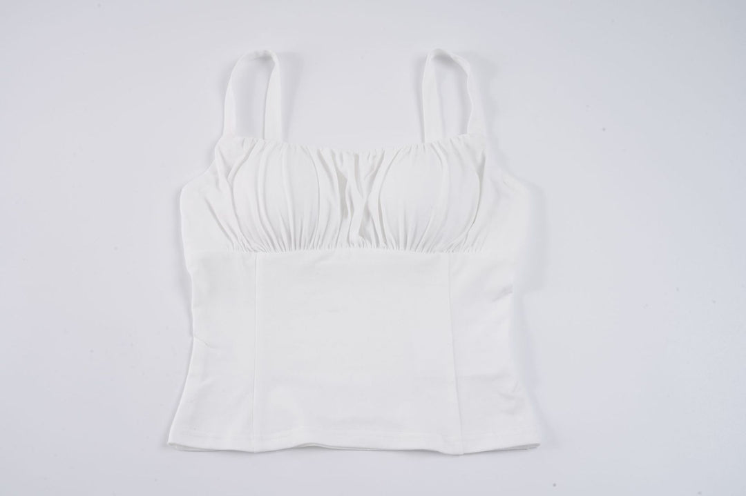 Damen-Bustier-Oberteil mit schmeichelnder Passform und feinen Rüschen R&B