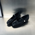 Damen elegante Ballerinas mit hochwertiger Lederoberfläche und modischen Riemen R&B