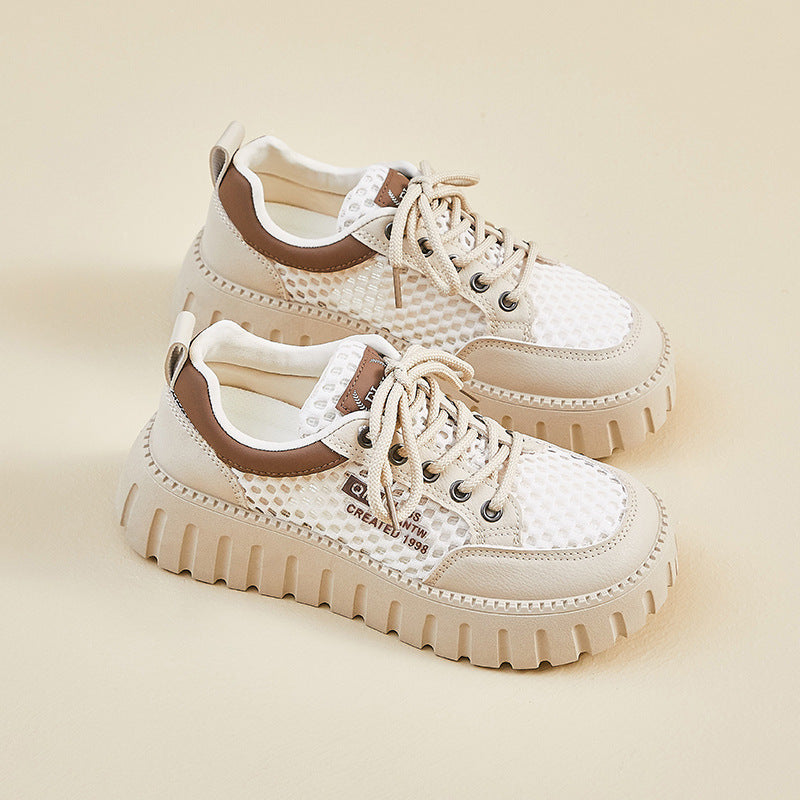 Damen Sportliche Sneakers mit atmungsaktiver Mesh-Oberfläche und rutschfester Gummisohle R&B