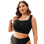 Damen Push-Up Bikini-Top mit gerafftem Design R&B
