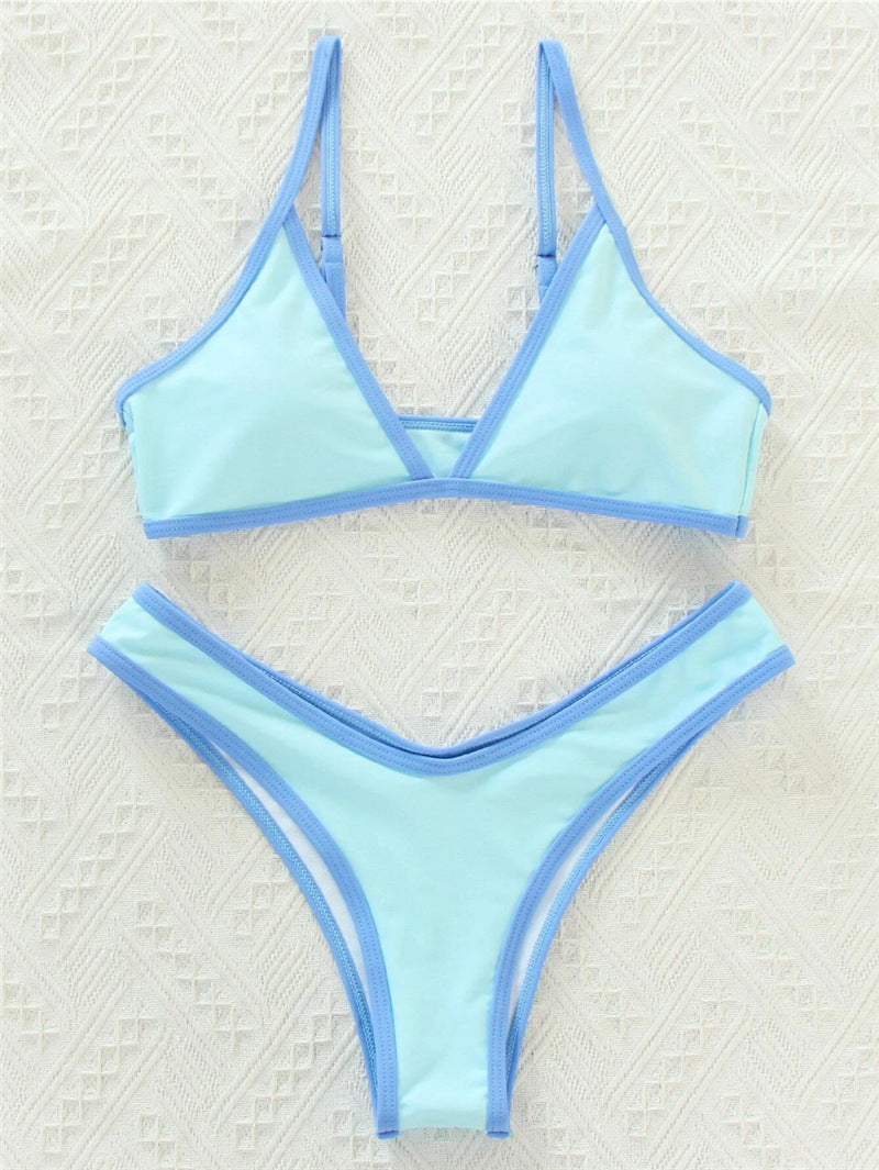 Damen Bikini-Set mit sportlichem Schnitt und trendigen Kontrastdetails R&B