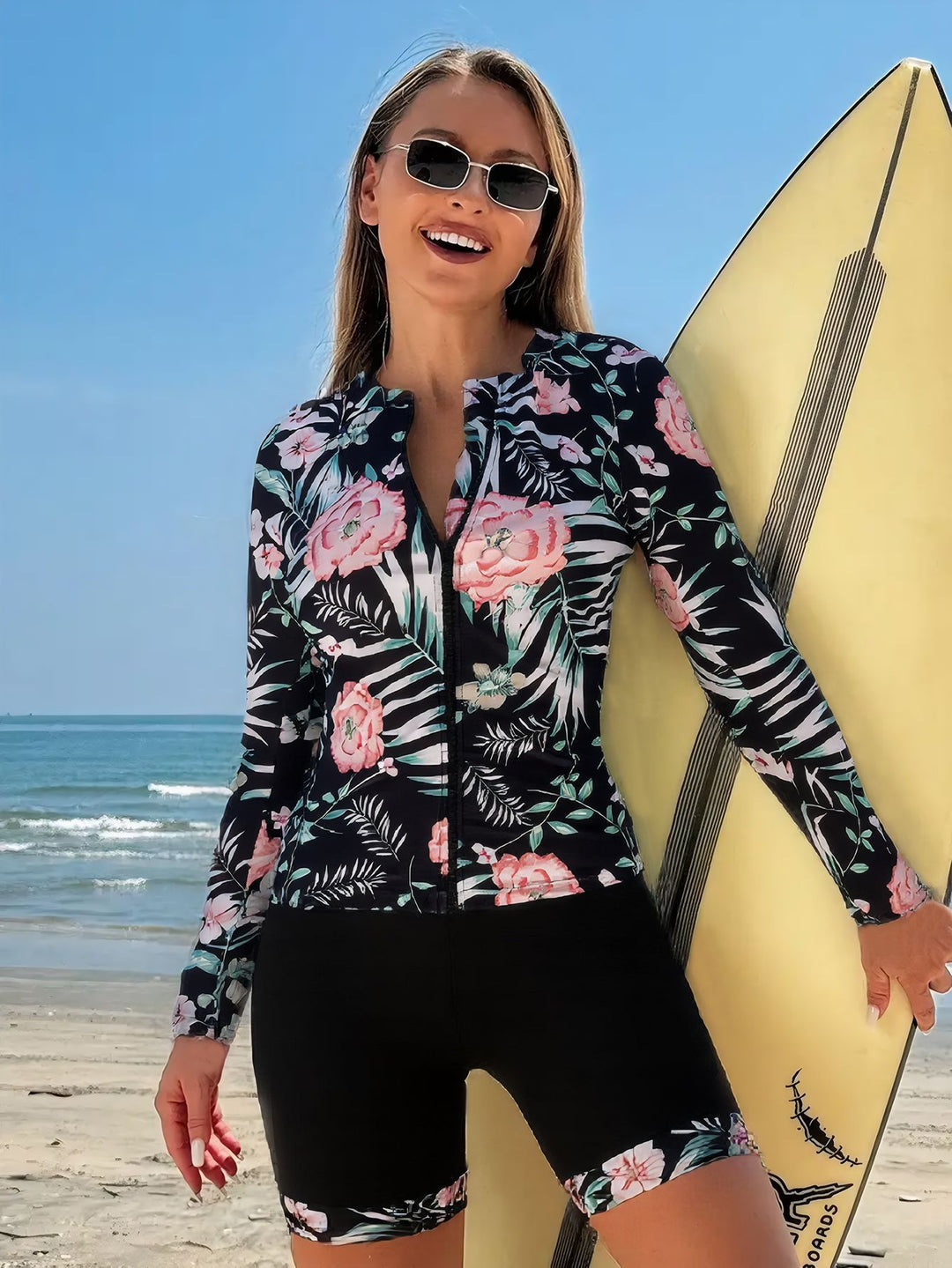 Damen Surfanzug mit floralem Design R&B