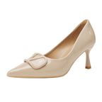 Damen stilvolle und elegante Pumps mit dekorativem Schleifenakzent
