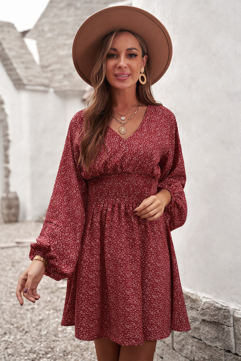 Damen zeitloses Kleid mit Raffungen R&B