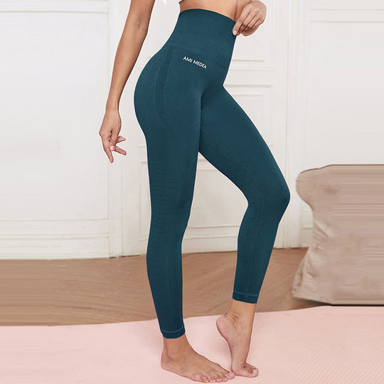 Damen Kompressions-Leggings mit hohem Bund und innovativer Struktur R&B
