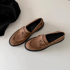 Damen Loafers aus hochwertigem Leder mit modischem Sternen-Detail und bequemer Sohle R&B