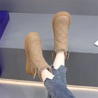 Damen Winterliche Stiefeletten mit wärmendem Futter und robustem Reißverschluss R&B