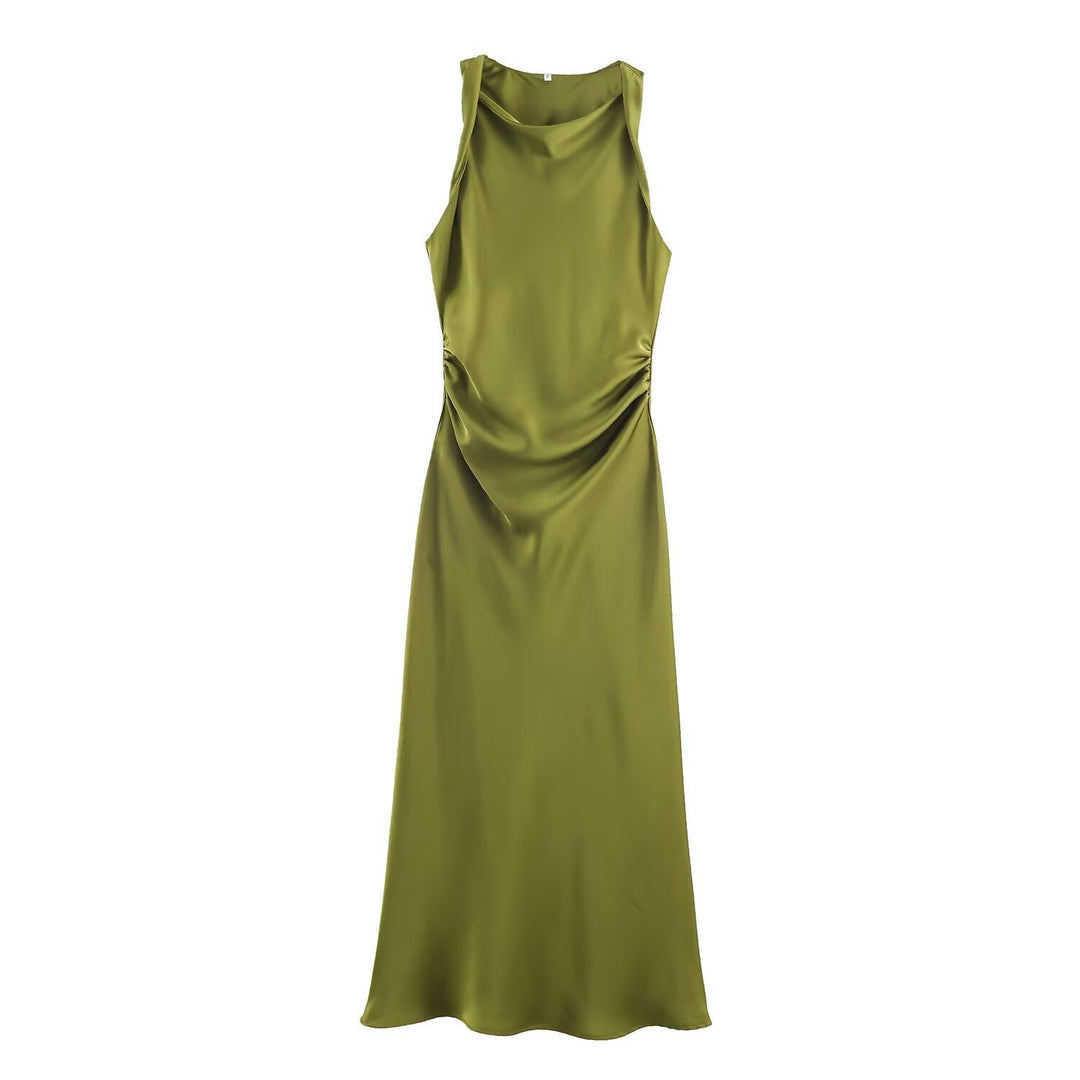 Damen elegantes Sommerkleid mit fließendem Schnitt und charmanten Rüschendetails R&B