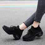 Damen Atmungsaktive Komfort Sneakers mit elastischem Obermaterial R&B