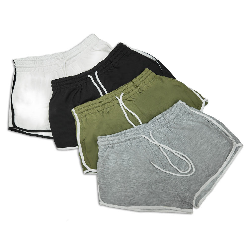 Damen Sportliche Shorts mit elastischem Bund und Kordelzug R&B