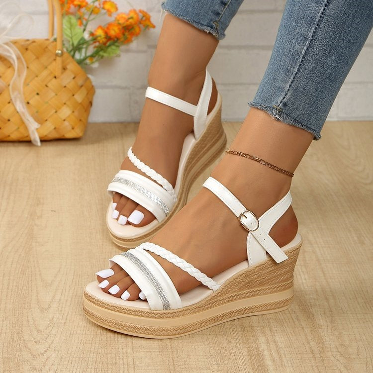 Damen Wedge-Sandalen mit elegantem Riemendesign R&B