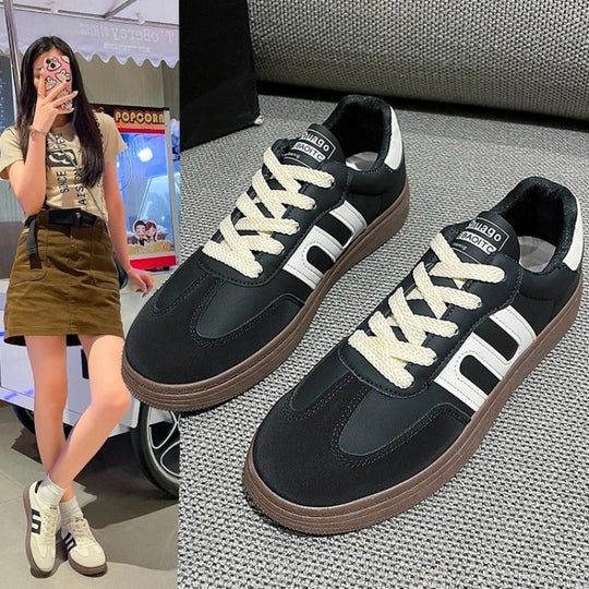 Damen Sportliche Sneakers mit atmungsaktiver Obermaterialstruktur und rutschfester Sohle R&B