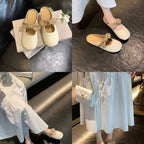 Damen Slip-On Mules mit modischem Schleifendetail