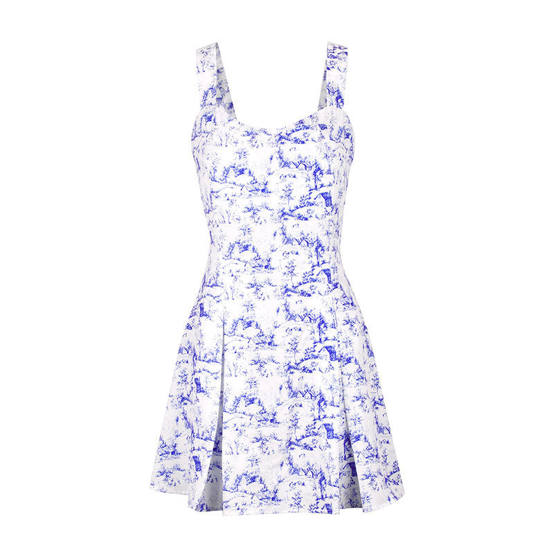 Damen Sommerliches A-Linien Kleid mit floralem Motiv R&B