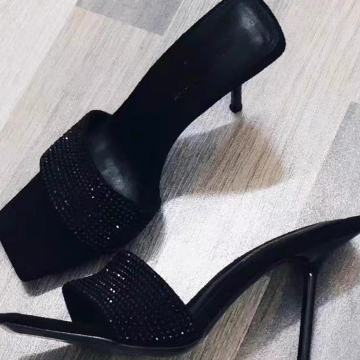 Damen Glitzernde Stiletto Mules R&B