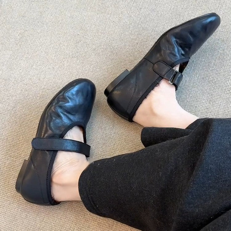 Damen Mokassins mit elegantem Riemen und kuscheligem Innenfutter R&B