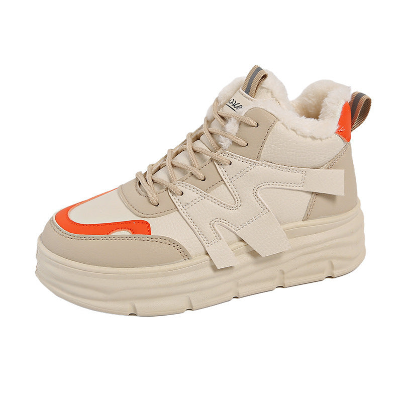 Damen Hohe Sneakers mit weichem Innenfutter und modischem Design R&B