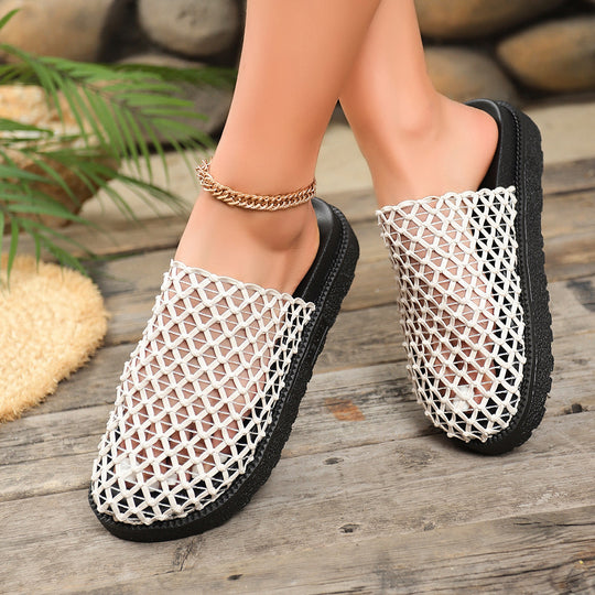 Damen Clogs mit modernem Netzdesign und rutschfester Sohle R&B