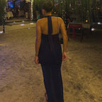 Damen Maxikleid mit raffiniertem Wickeldesign R&B