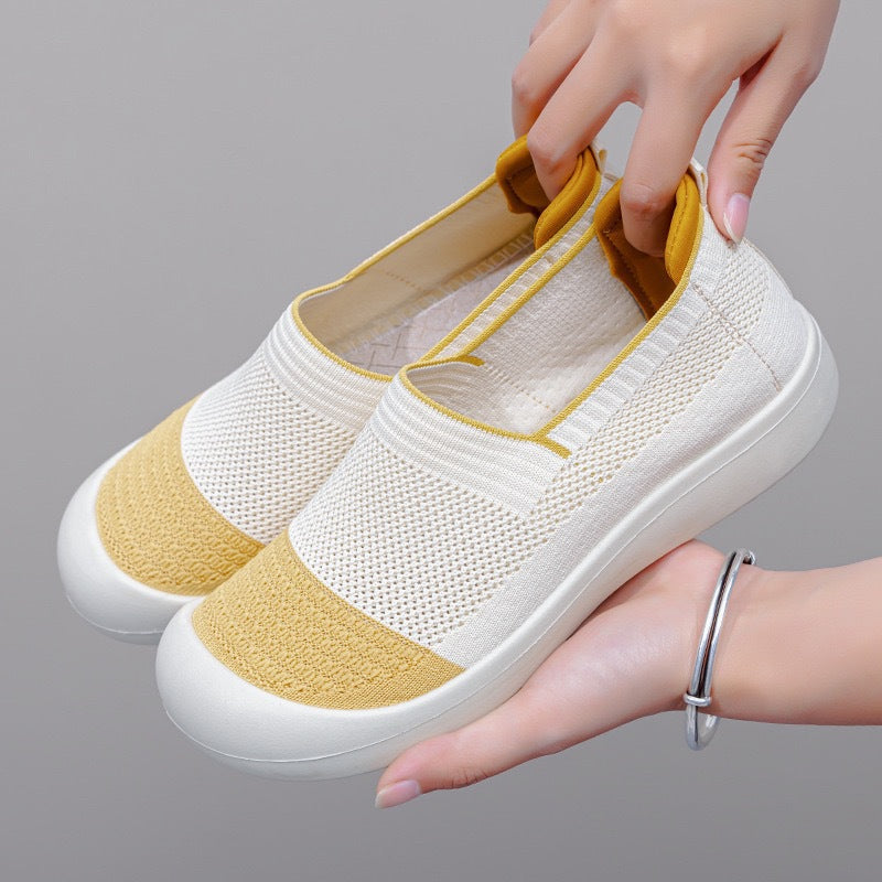 Damen Lifestyle Slipper mit elastischem Einsatz und strukturiertem Obermaterial R&B