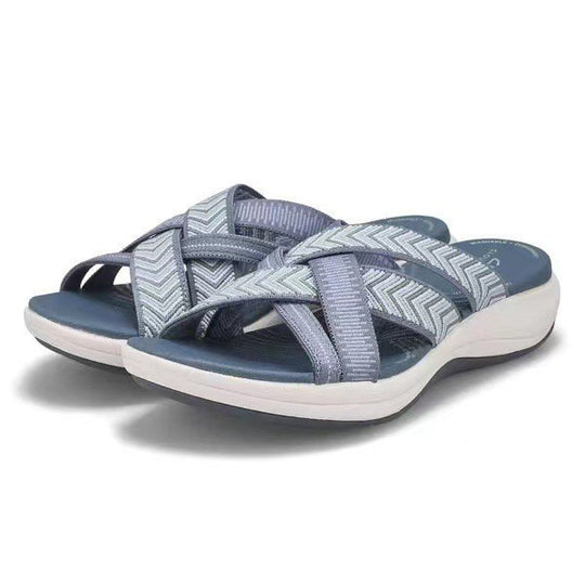 Damen flexible Riemchen-Sandalen mit anatomischer Fußbettung R&B
