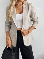 Damen Eleganter und leichter Blazer mit modernem Schnitt und praktischen Taschen R&B