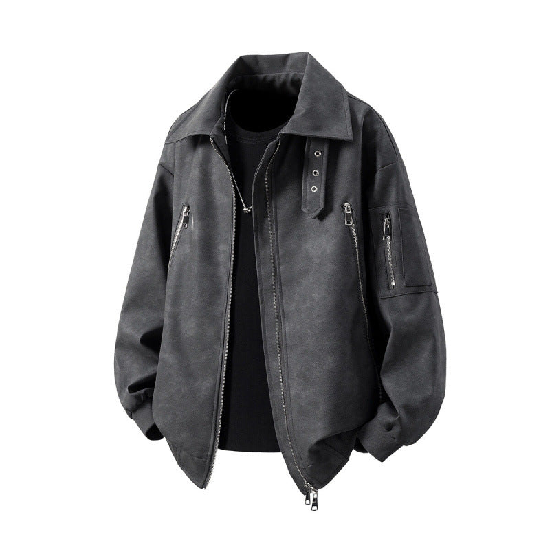 Herren Übergangsjacke mit innovativem Design und multifunktionalen Reißverschlusstaschen R&B