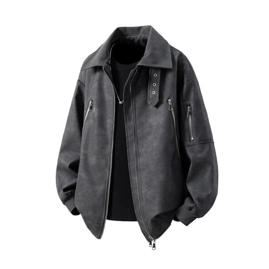 Herren Übergangsjacke mit innovativem Design und multifunktionalen Reißverschlusstaschen R&B