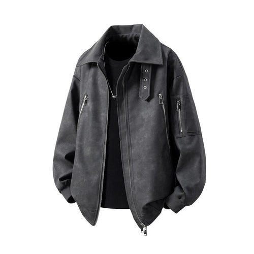 Herren Übergangsjacke mit innovativem Design und multifunktionalen Reißverschlusstaschen R&B