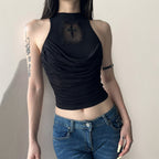 Damen elegantes Tanktop mit verspieltem Rückendetail R&B