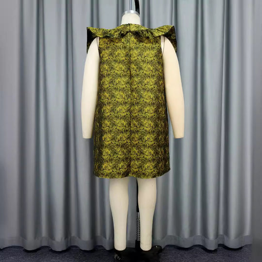 Damen glamouröses Kleid mit voluminösen Rüschen R&B