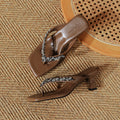 Damen elegante Schmuck-Sandaletten mit modischem Absatz und glamourösem Design