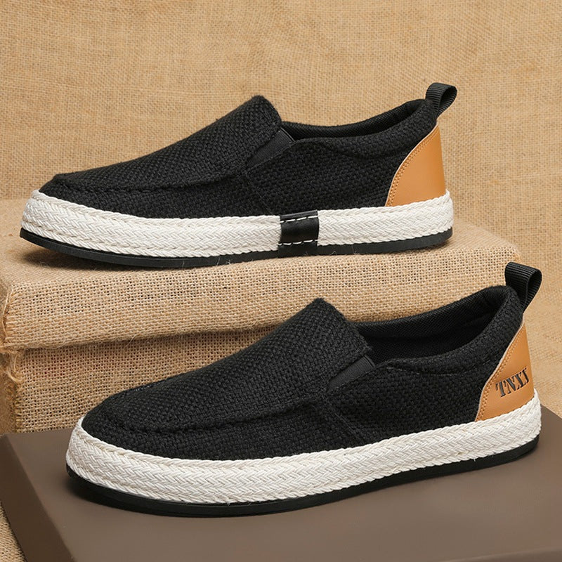 Damen Lässige Slip-On Sneakers mit strapazierfähigem Obermaterial und rutschfester Sohle R&B