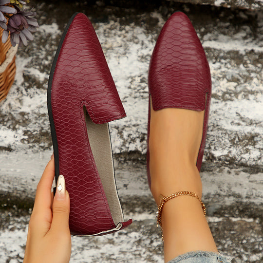 Damen elegante und bequeme Ballerinas mit spitzem Design R&B