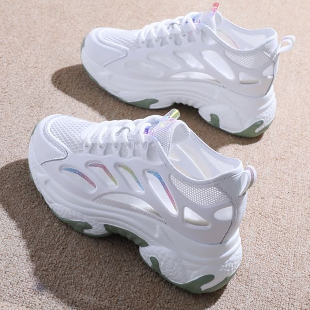 Damen Sportliche Sneakers mit atmungsaktiver Mesh-Oberfläche und komfortabler Dämpfung R&B