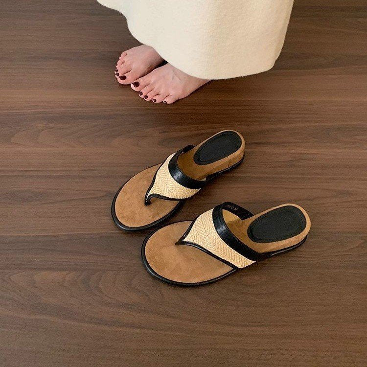 Damen elegante Riemchen-Pantoletten mit gewR&Btem Detail und komfortablem Fußbett R&B