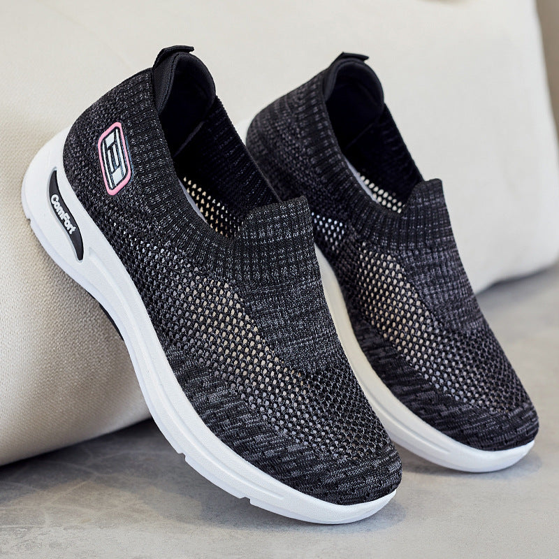 Damen Atmungsaktive Slip-On Sneakers mit weichem Stretch-Obermaterial R&B