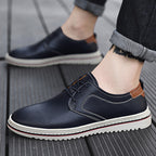 Herren Elegante Freizeit-Schnürschuhe aus hochwertigem Leder R&B