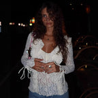 Damen Bluse mit Spitzenverzierung R&B