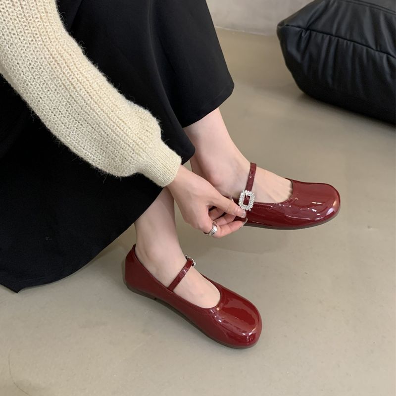 Damen Ballerinas mit dekorativem Riemen und elegantem Schuhdesign R&B