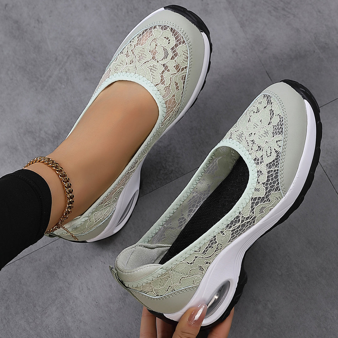 Damen Bunte Sneaker mit luftdurchlässiger Spitze R&B