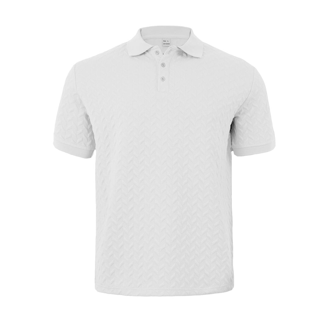 Herren modisches Poloshirt mit strukturiertem Design und hochwertigem Baumwollmix R&B