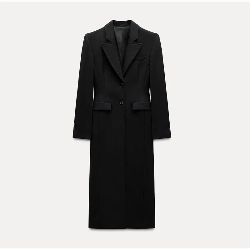 Damen Eleganter Longblazer mit schmaler Silhouette und klassischen Details R&B
