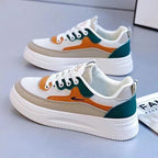 Damen Plattform Sneakers mit atmungsaktiver Obermaterialstruktur und rutschfester Sohle R&B